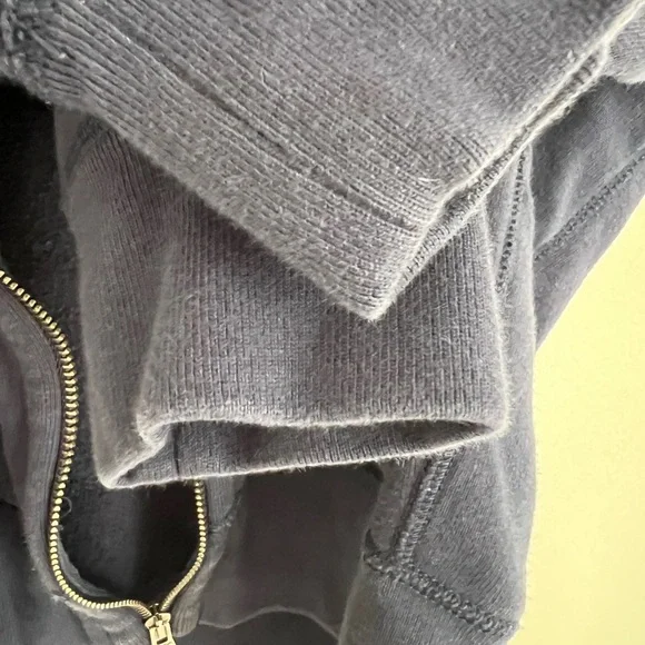 Ralph Lauren Navy Zip-Up Hoodie Small Yellow Polo Logo - Picture 5 of 7